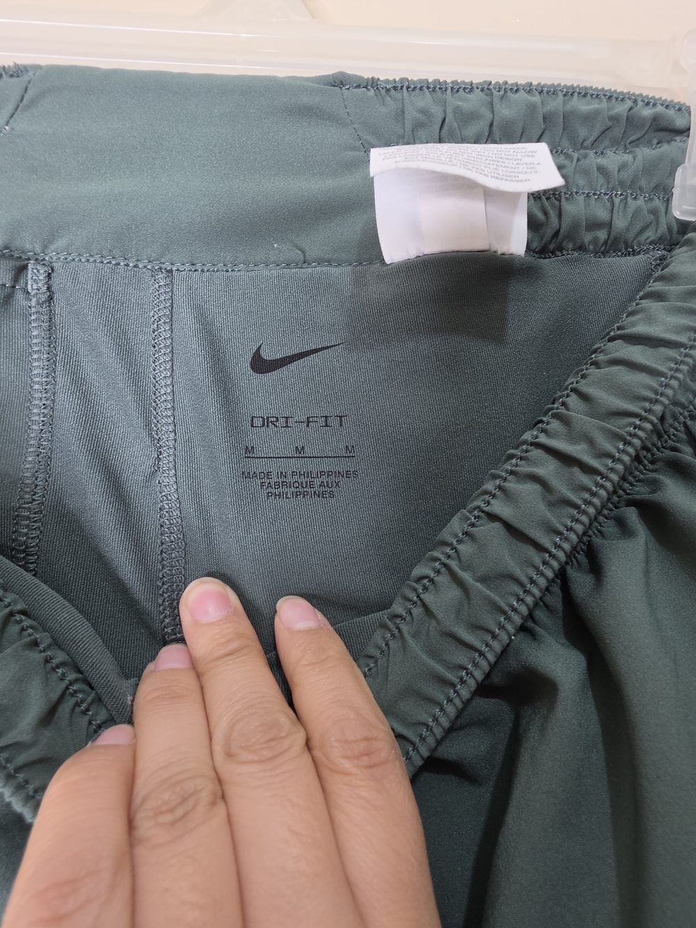 Nike Dri-FIT Athletic Shorts Womens Medium Green Running Lined - Picture 5 of 10